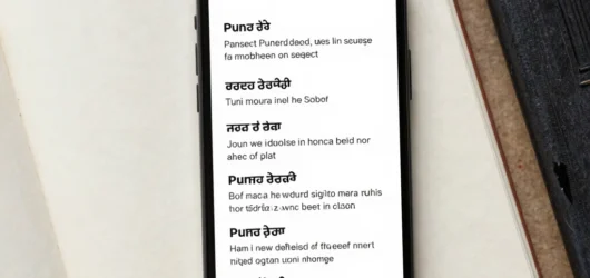 A Clear Way to Read Punjabi Lyrics